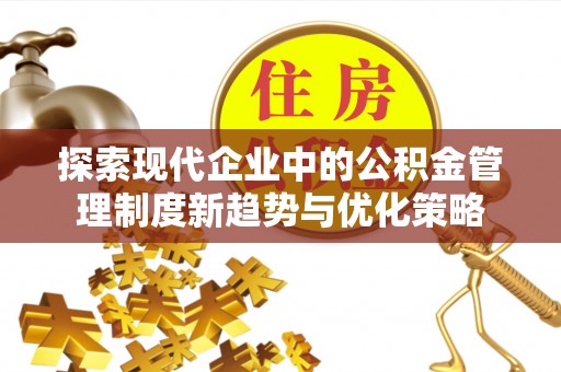 丹巴探索现代企业中的公积金管理制度新趋势与优化策略
