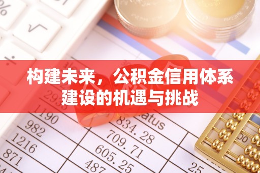 丹巴构建未来，公积金信用体系建设的机遇与挑战