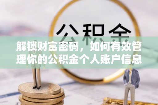 丹巴解锁财富密码，如何有效管理你的公积金个人账户信息